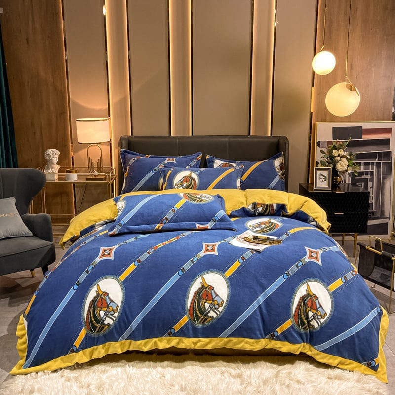 Fashionable Nordic Thick Warm Double-sided Velvet Bed Sheet BENNYS