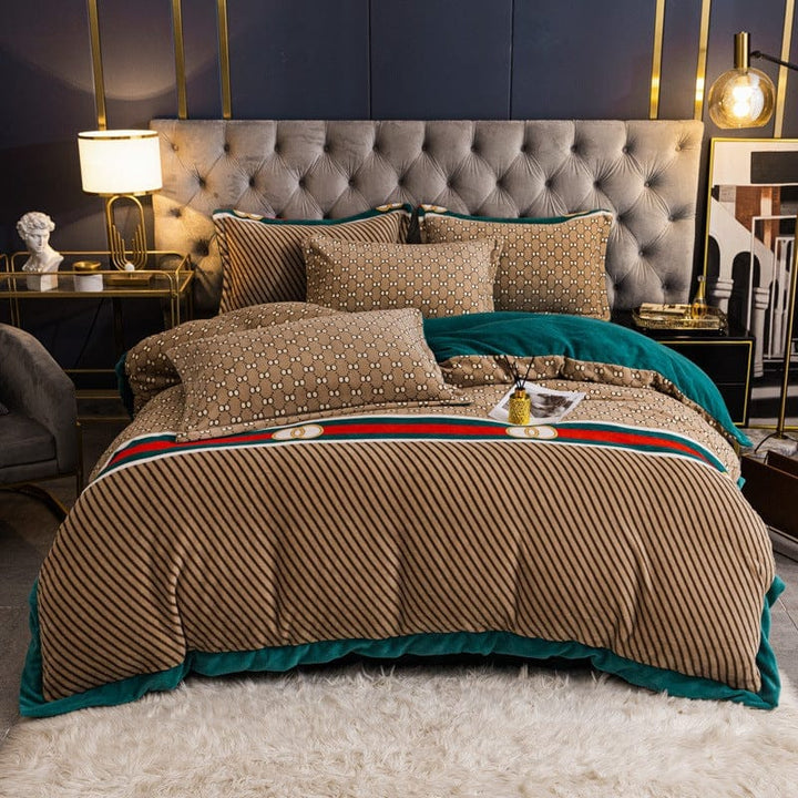 Fashionable Nordic Thick Warm Double-sided Velvet Bed Sheet BENNYS