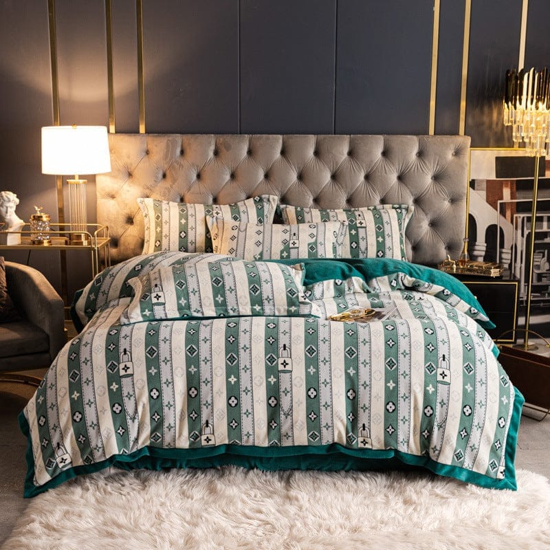 Fashionable Nordic Thick Warm Double-sided Velvet Bed Sheet BENNYS