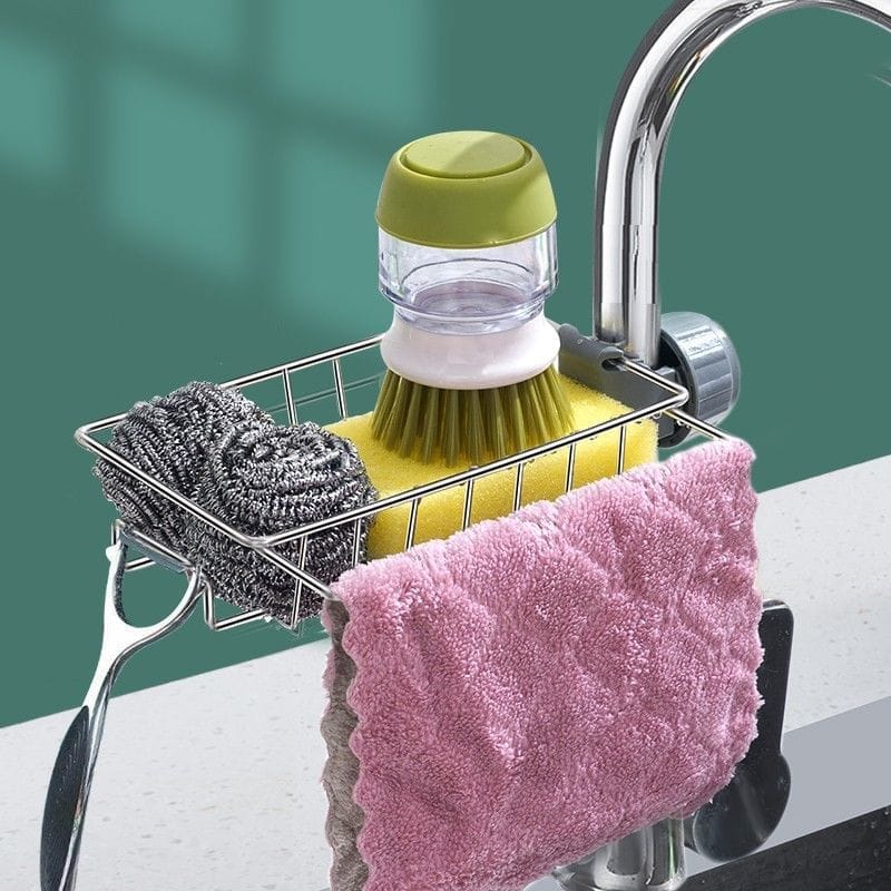 Faucet Rack, Rag Storage Rack, Kitchen Supplies BENNYS