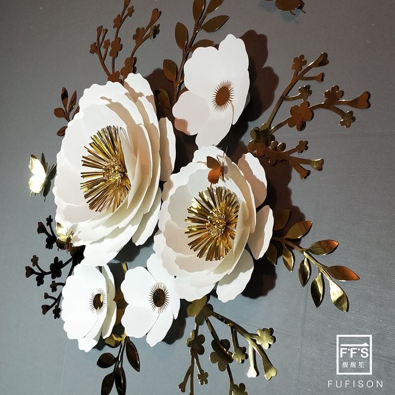 Flower Background Three-Dimensional  Wall Decoration BENNYS