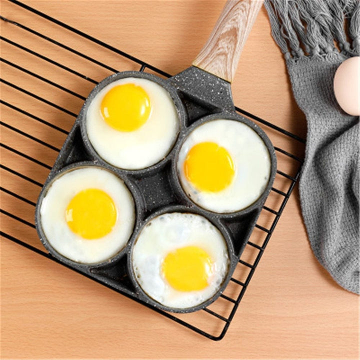 Four-holes Frying Pan Thickened Omelet Non-stick Cookware BENNYS