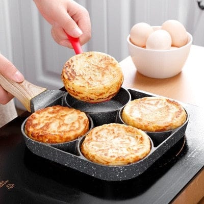 Four-holes Frying Pan Thickened Omelet Non-stick Cookware BENNYS