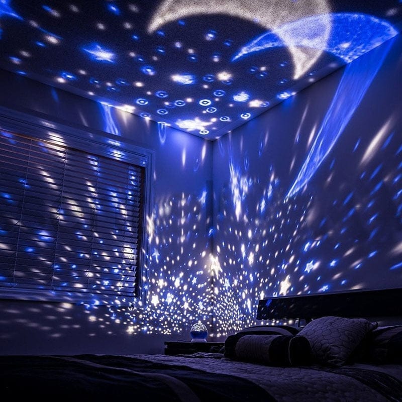 Galaxy Projector Starry Sky Rotating LED Night Moon Light Kids Gift Lamp BENNYS