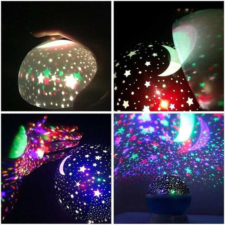 Galaxy Projector Starry Sky Rotating LED Night Moon Light Kids Gift Lamp BENNYS