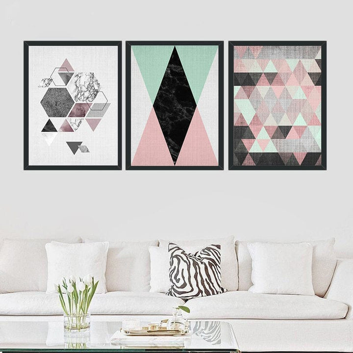 Geometric Canvas Wall Painting BENNYS