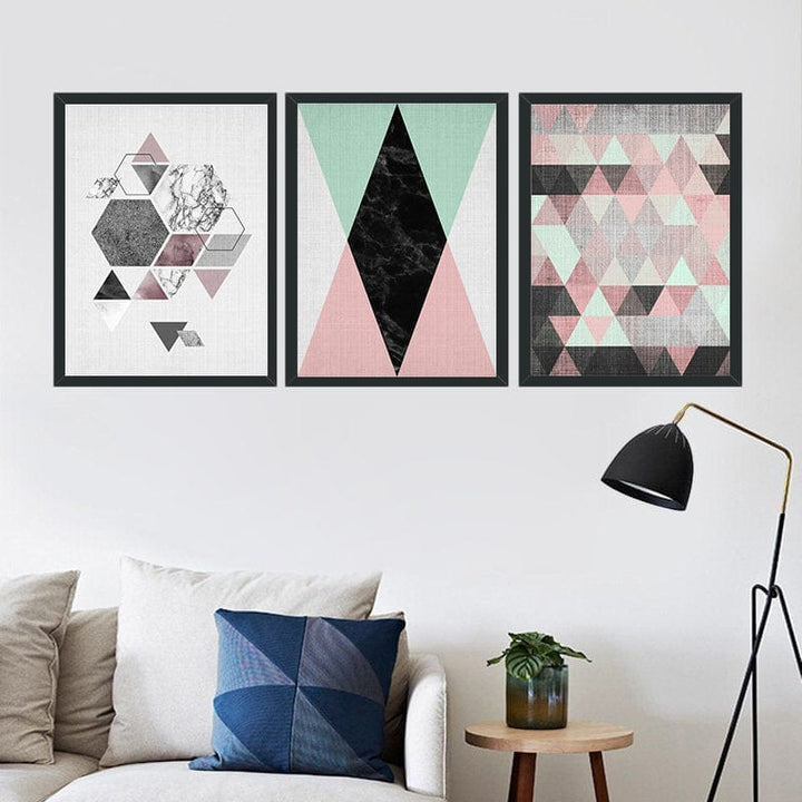 Geometric Canvas Wall Painting BENNYS