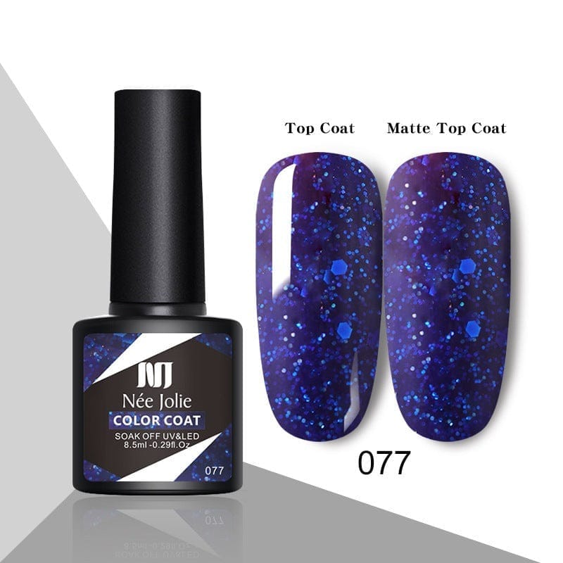 Glitter Reflective Gel Nail Polish Christmas Red  UV BENNYS