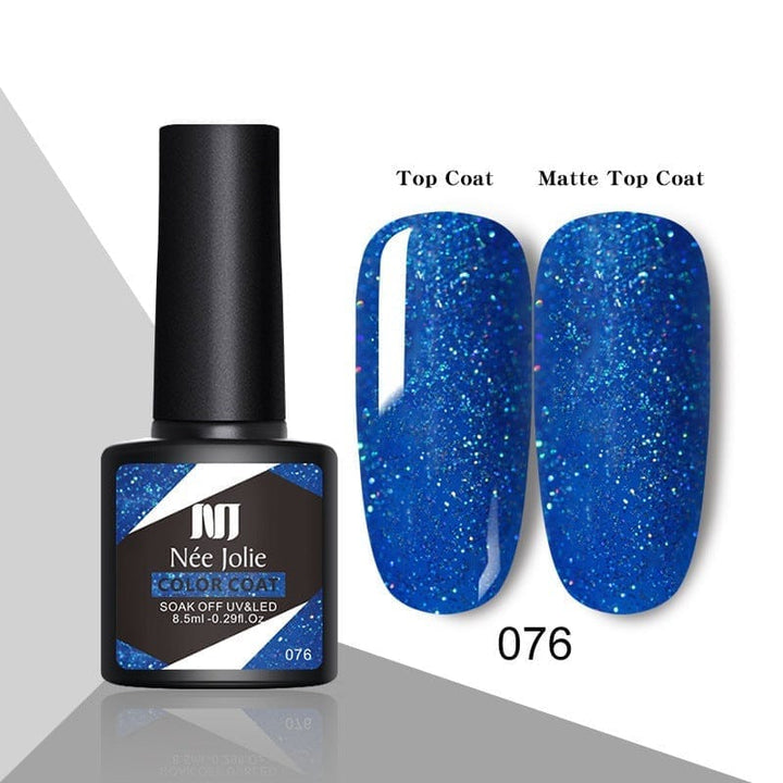 Glitter Reflective Gel Nail Polish Christmas Red  UV BENNYS