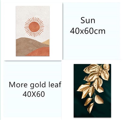 Gold leaf canvas wall painting BENNYS