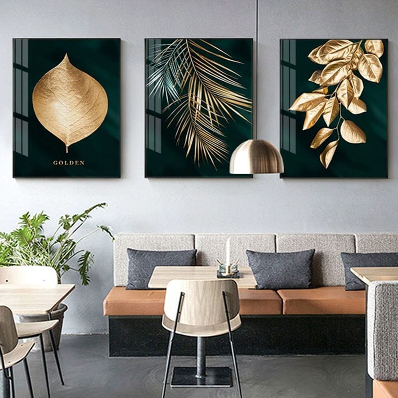 Gold leaf canvas wall painting BENNYS