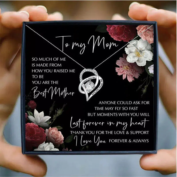 Mother Necklace Women Jewellry Mother's Day Gift "i love you to the moon and back" Heart Necklaces To My Mom Birthday-Arlik interiors