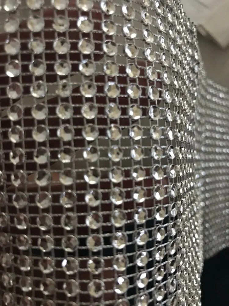Diamond Mesh Rhinestone Ribbon-Ribbon-Arlik interiors