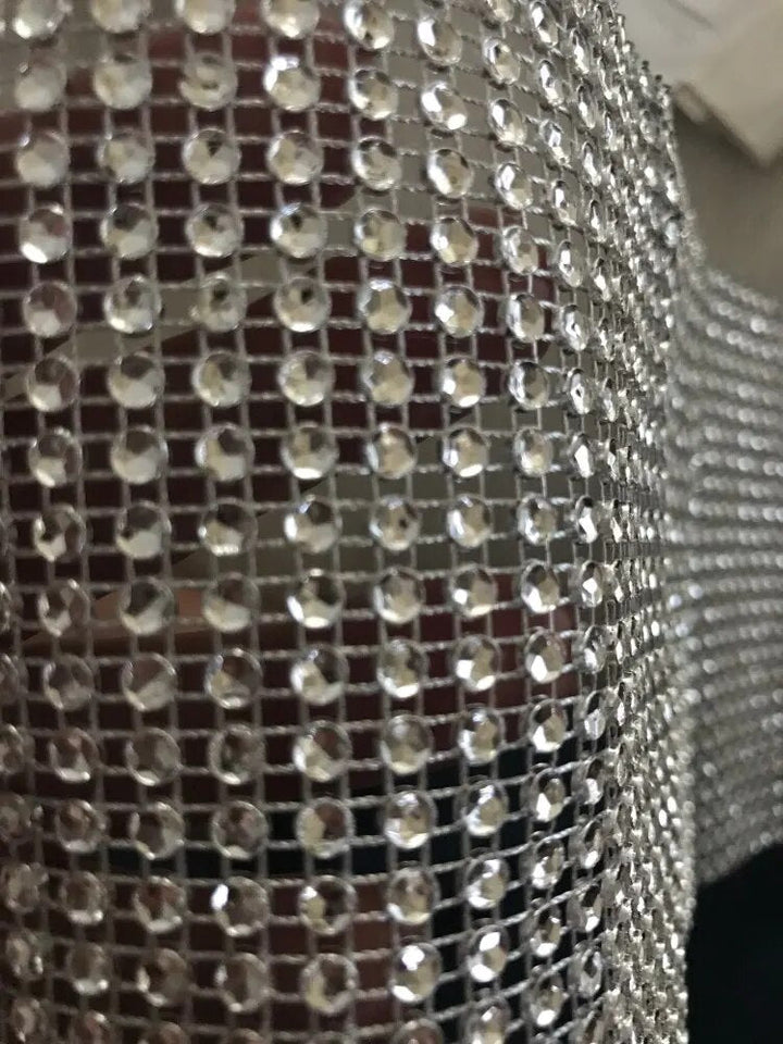 Diamond Mesh Rhinestone Ribbon-Ribbon-Arlik interiors
