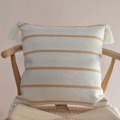 Handmade Moroccan Woven Throw Pillow Cotton BENNYS