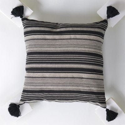 Handmade Moroccan Woven Throw Pillow Cotton BENNYS