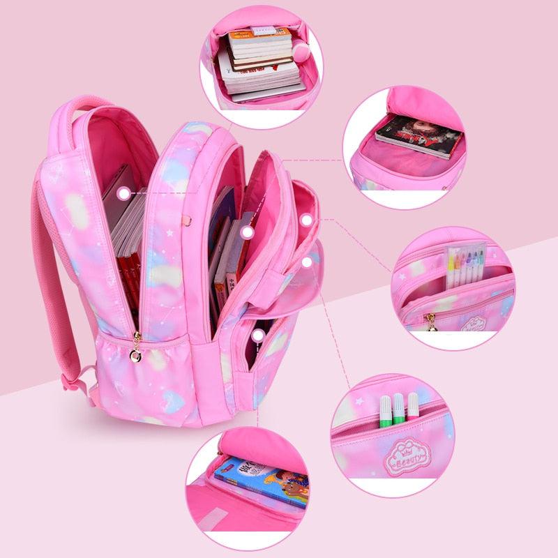 Kids Backpack Princess School bags 2 sizes-backpack-Bennys Beauty World