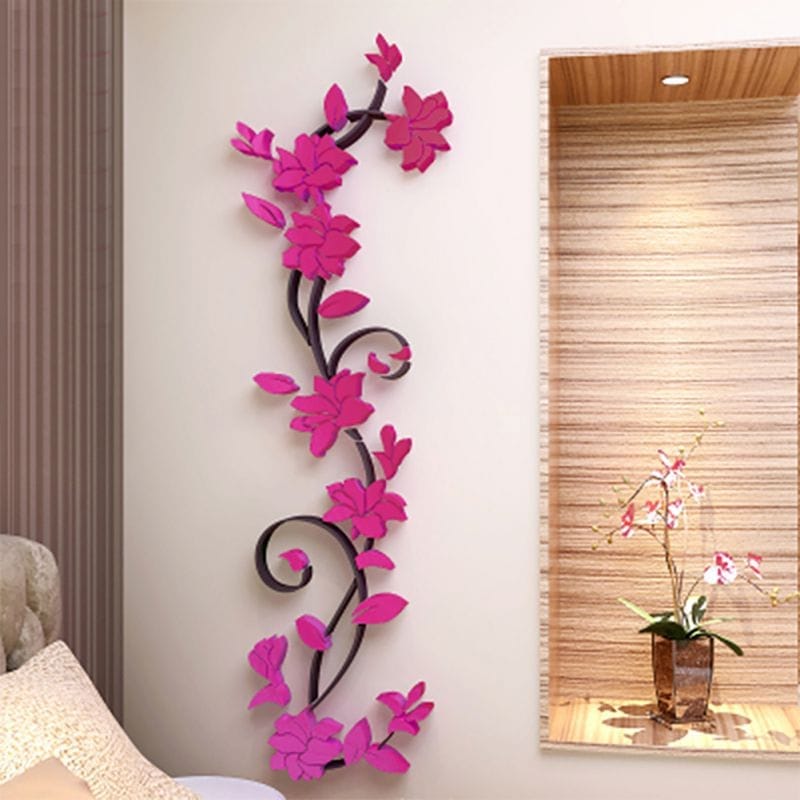 Home Décor Large Paper Flowers Living Room Bedroom DIY Home Decals BENNYS