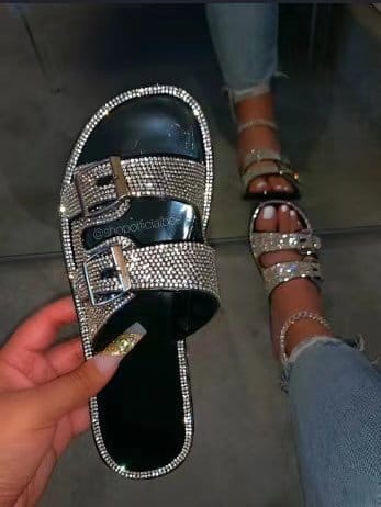 Bling slippers discount