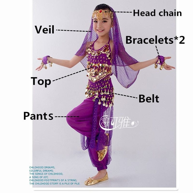 Kids Belly Dance Costumes Set BENNYS