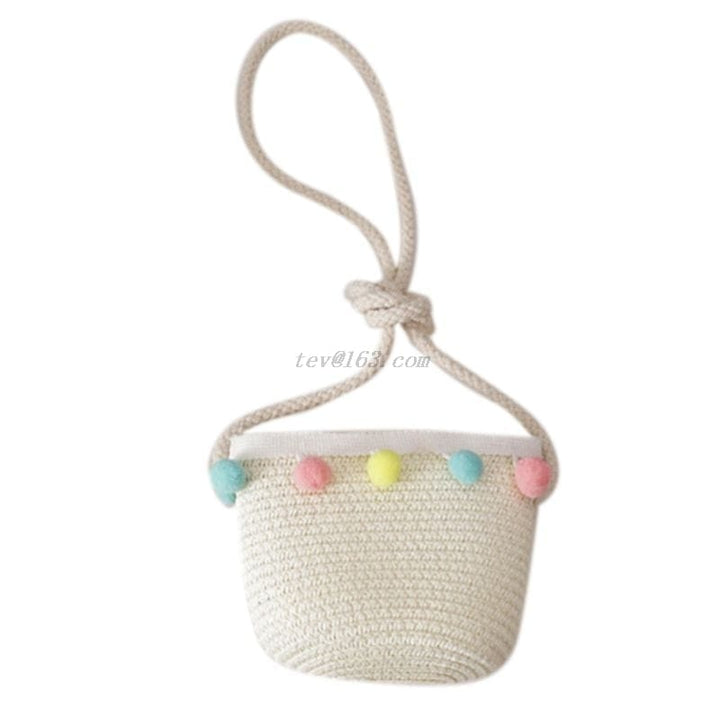 Kids Girls Large Wide Brim Straw Woven Sun Protection Beach Hat BENNYS