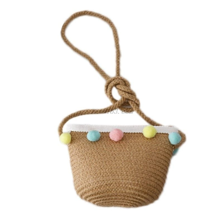 Kids Girls Large Wide Brim Straw Woven Sun Protection Beach Hat BENNYS