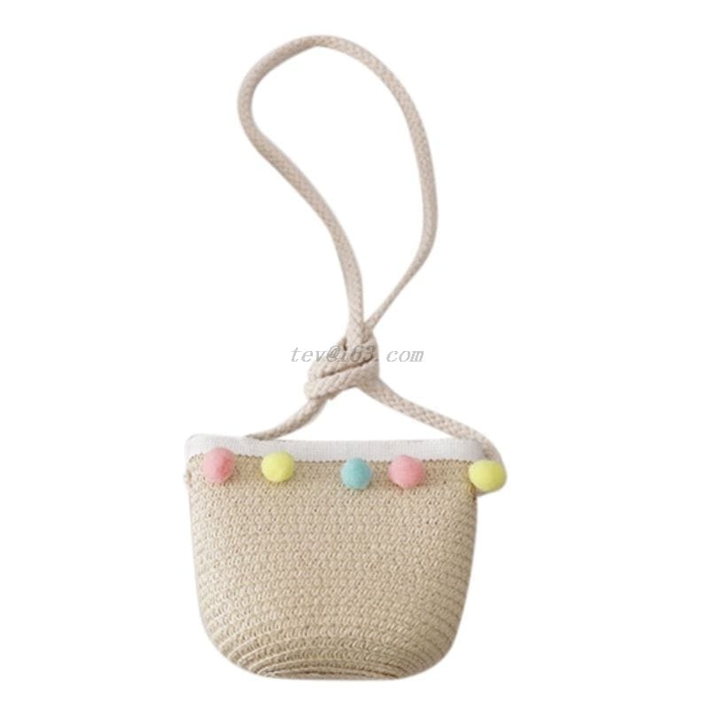 Kids Girls Large Wide Brim Straw Woven Sun Protection Beach Hat BENNYS