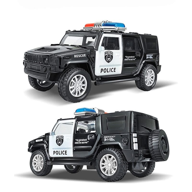 Kids Police Toy Car Model Pull Back Alloy Vehicles Collection Gifts To –  Bennys Beauty World