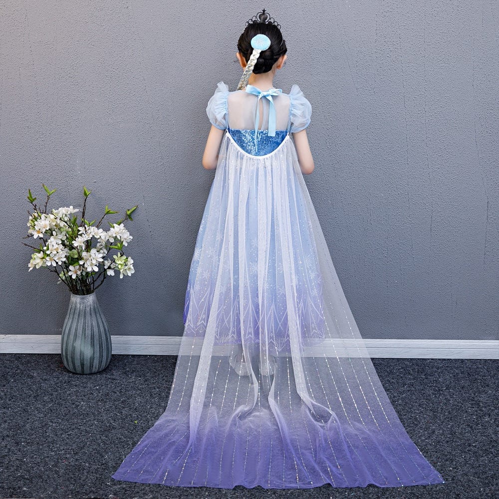 Kids Princess Party Sequins Cute Girls Cosplay Costume Dress BENNYS