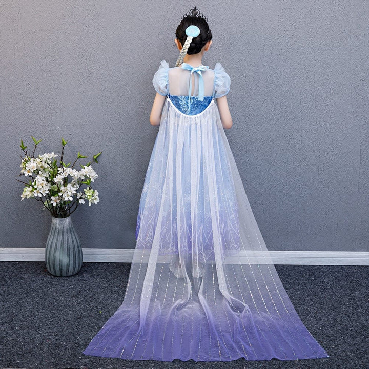 Kids Princess Party Sequins Cute Girls Cosplay Costume Dress BENNYS