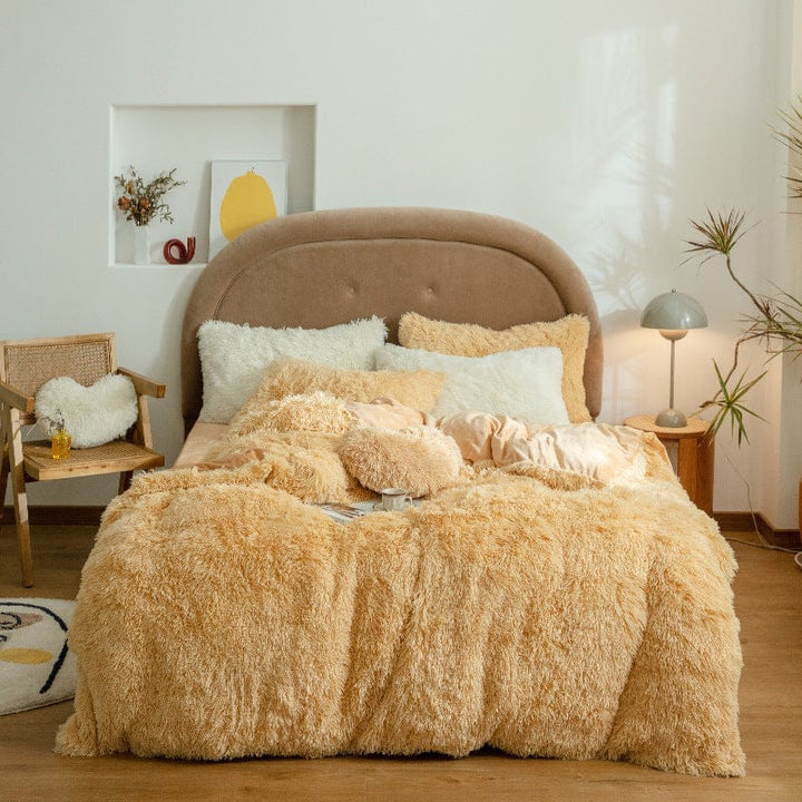 Korean Style Cloud Mink Velvet Coral Velvet Bed Sheet BENNYS