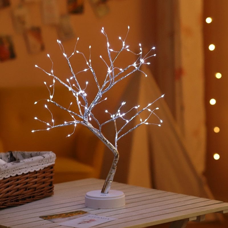 LED Night Light Mini Christmas Tree Copper Wire Garland Lamp BENNYS