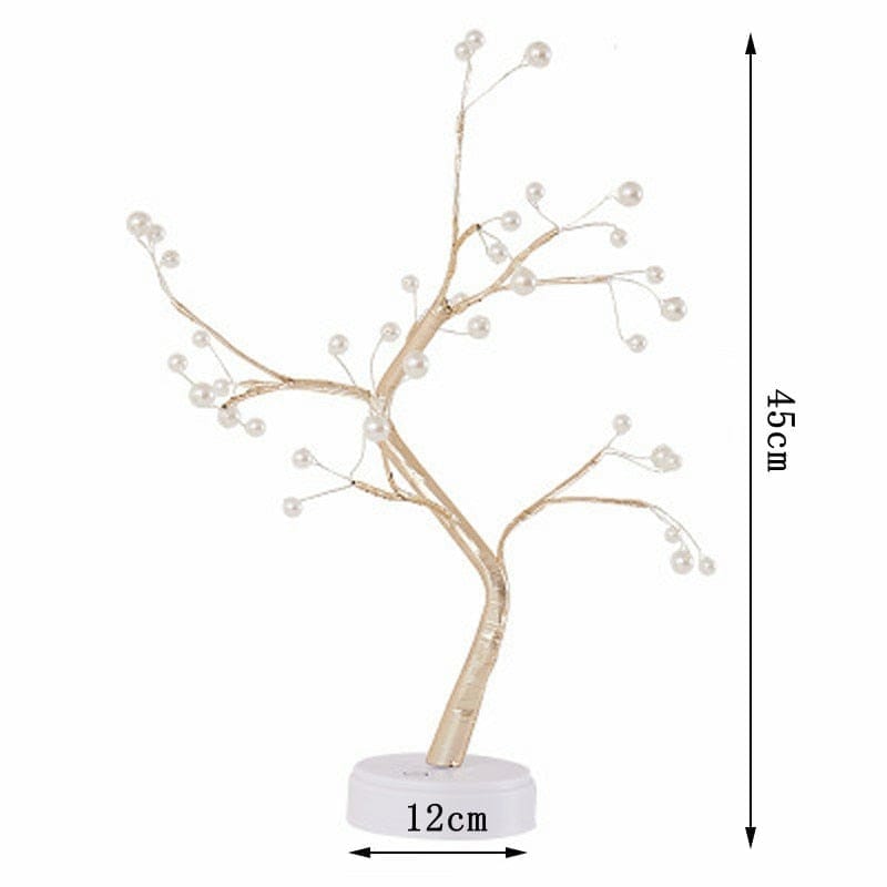 LED Night Light Mini Christmas Tree Copper Wire Garland Lamp BENNYS