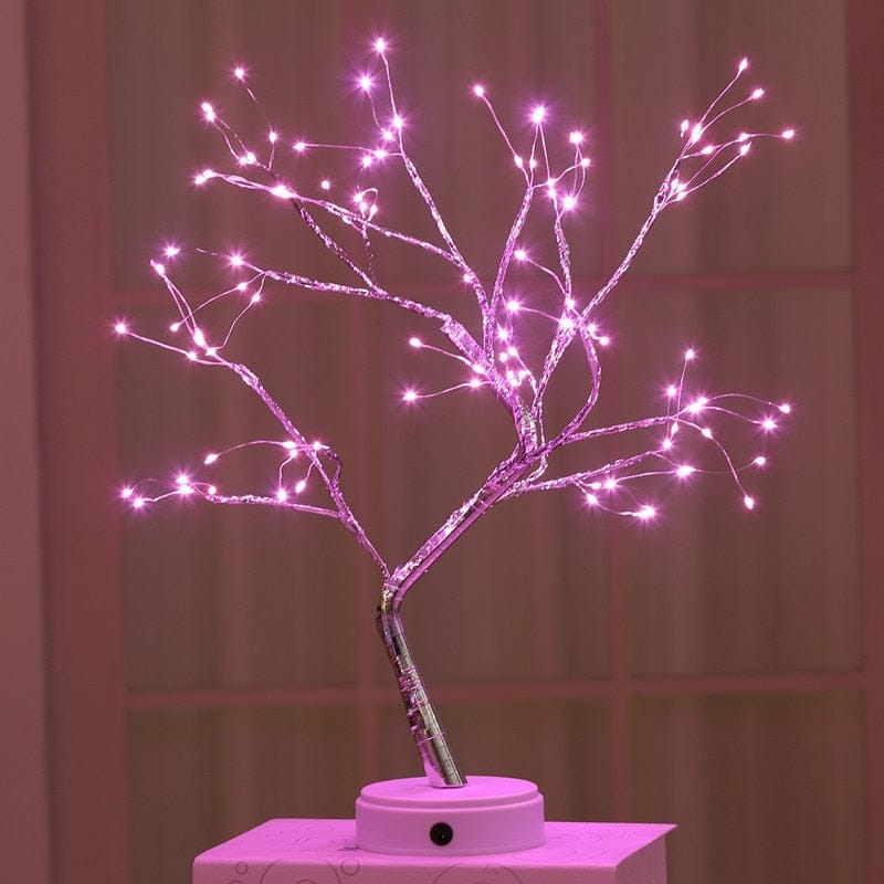 LED Night Light Mini Christmas Tree Copper Wire Garland Lamp BENNYS