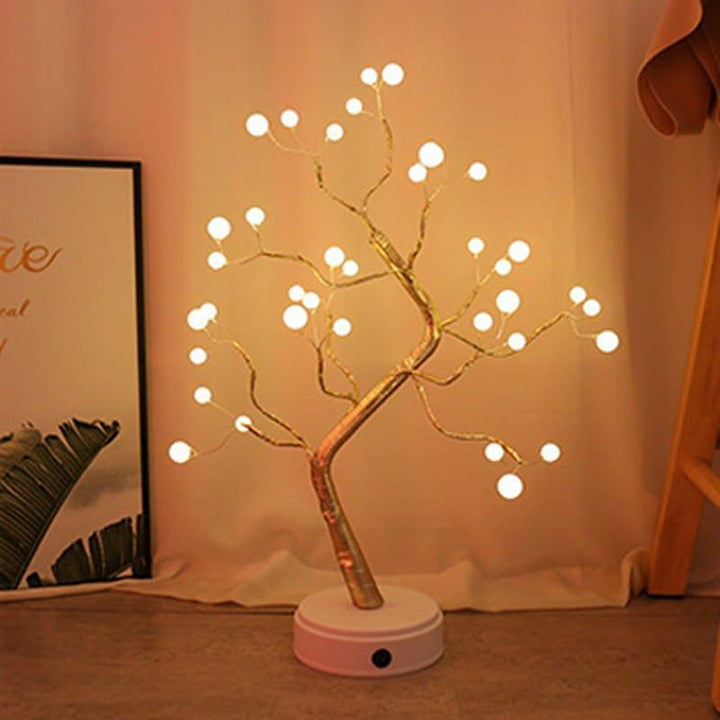 LED Night Light Mini Christmas Tree Copper Wire Garland Lamp BENNYS