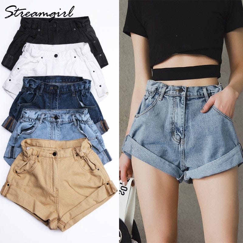 Short denim hot sale shorts womens