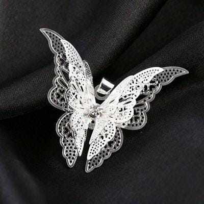 Ladies Fashion Silver Hallow Butterfly Charm Chain Pendant Necklace Jewelry Gift BENNYS