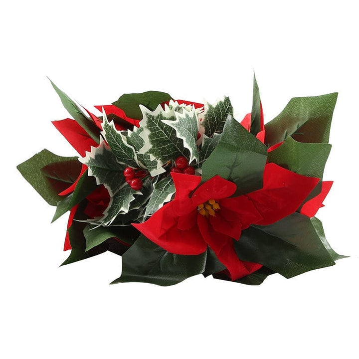 Led First Grade Christmas Lights With Red Flowers And Red Fruits For Home Decor BENNYS