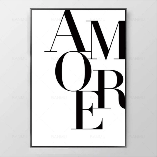 Love Amore Canvas Wall Art BENNYS