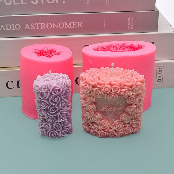 Love Rose Aromatherapy Silicone Candle Mold BENNYS