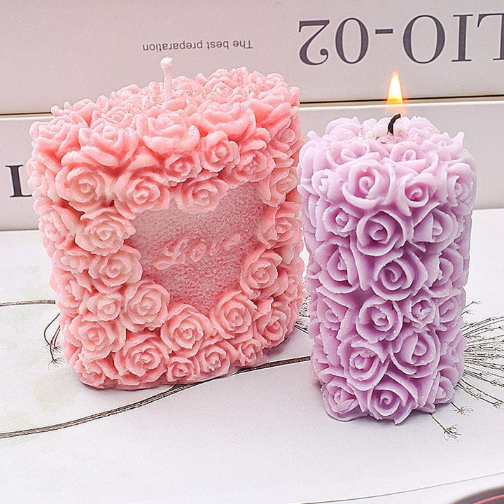 Love Rose Aromatherapy Silicone Candle Mold BENNYS