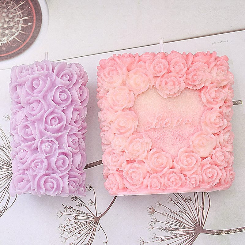 Love Rose Aromatherapy Silicone Candle Mold BENNYS