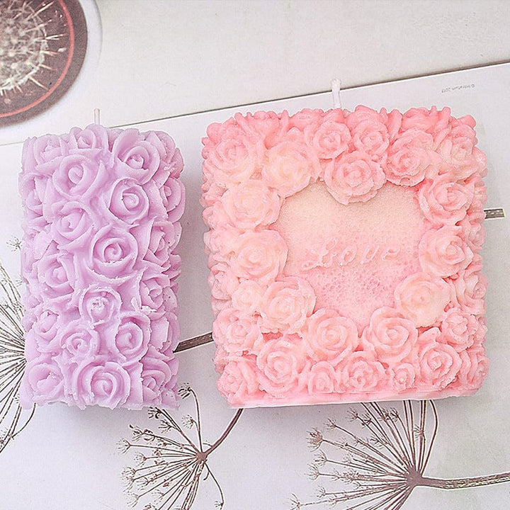 Love Rose Aromatherapy Silicone Candle Mold BENNYS