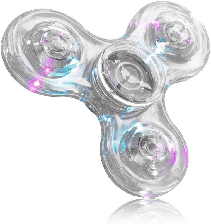 Luminous LED Light Fidget Spinner Hand Top Spinners Glow In Dark Light EDC Figet Spiner Finger Stress Relief Toys BENNYS