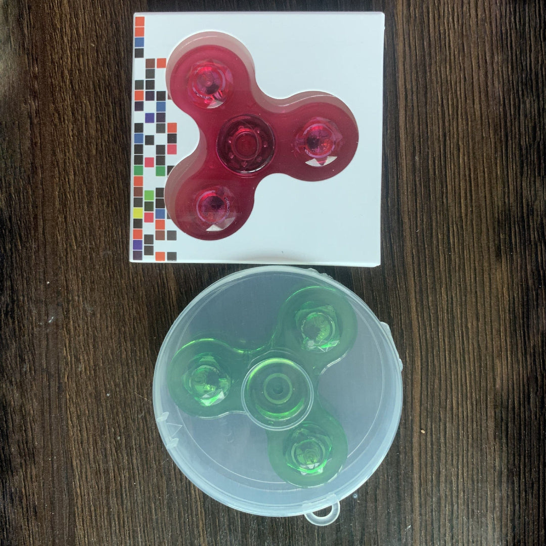 Luminous LED Light Fidget Spinner Hand Top Spinners Glow In Dark Light EDC Figet Spiner Finger Stress Relief Toys BENNYS
