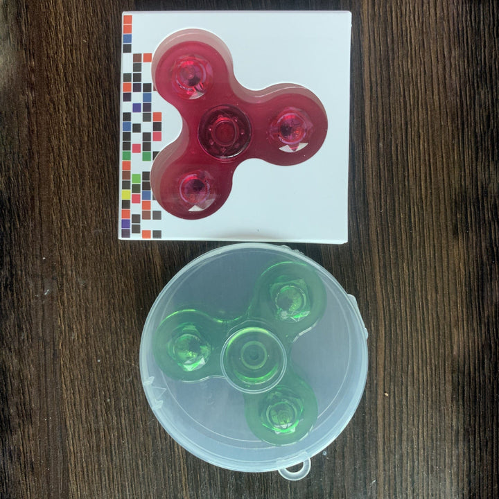 Luminous LED Light Fidget Spinner Hand Top Spinners Glow In Dark Light EDC Figet Spiner Finger Stress Relief Toys BENNYS