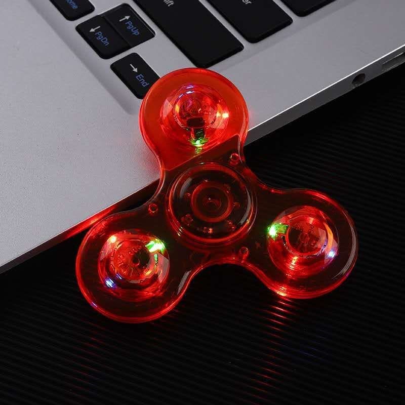 Luminous LED Light Fidget Spinner Hand Top Spinners Glow In Dark Light EDC Figet Spiner Finger Stress Relief Toys BENNYS