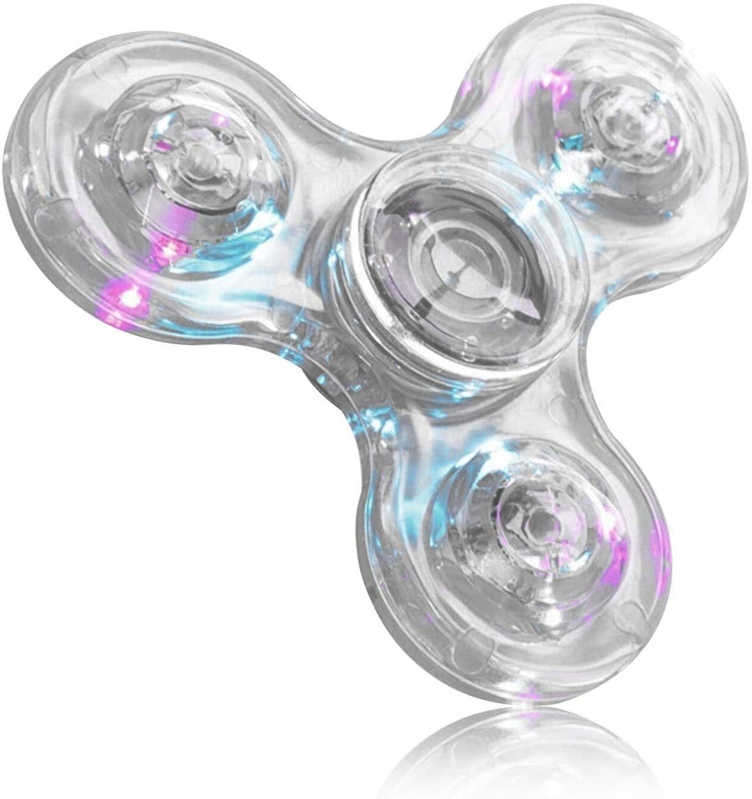 Luminous LED Light Fidget Spinner Hand Top Spinners Glow In Dark Light EDC Figet Spiner Finger Stress Relief Toys BENNYS