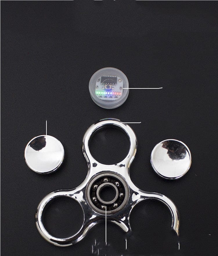Luminous LED Light Fidget Spinner Hand Top Spinners Glow in Dark Light BENNYS