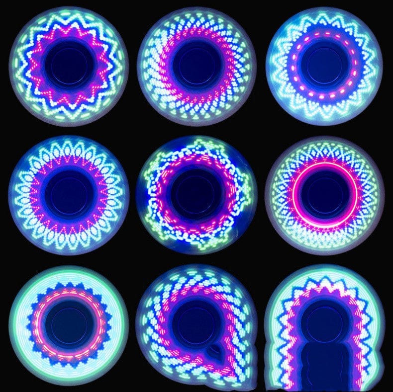 Luminous LED Light Fidget Spinner Hand Top Spinners Glow in Dark Light BENNYS